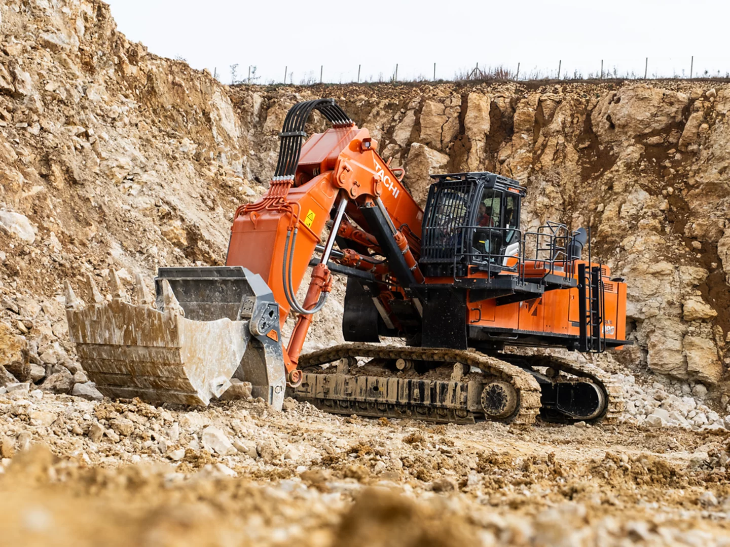 Der Hitachi 890LD-7 Hochlöffelbagger