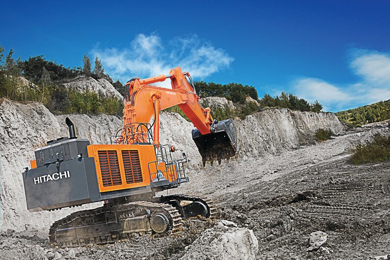 Der Hitachi EX1200-7 Großbagger