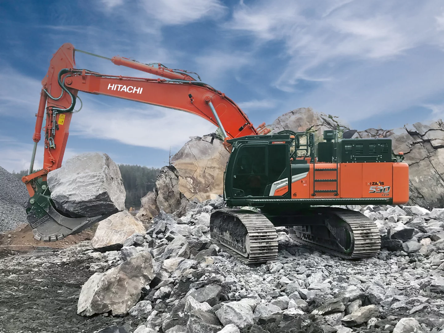 Der Hitachi ZX530-7 Großbagger