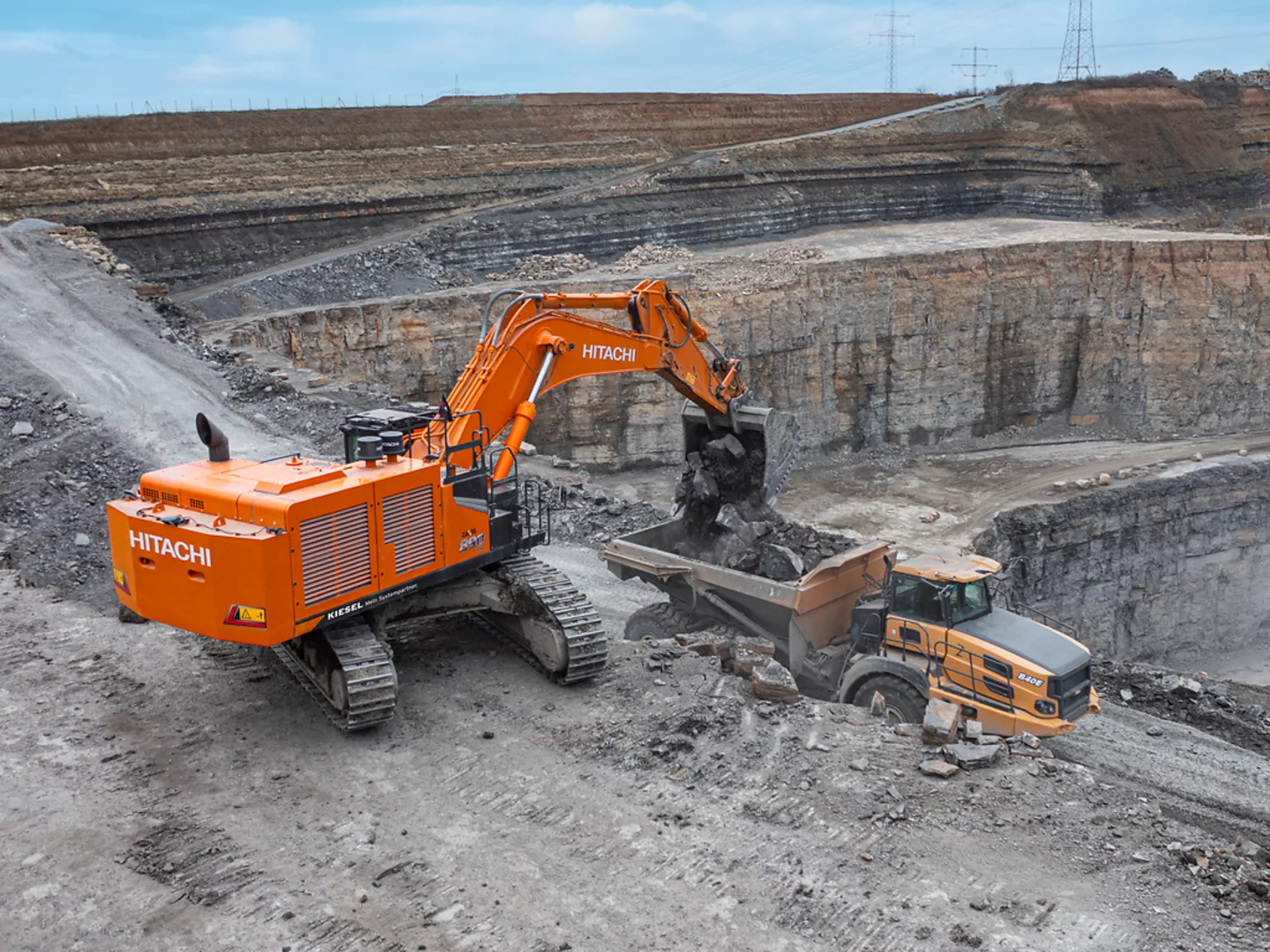 Der Hitachi ZX890-7 Großbagger