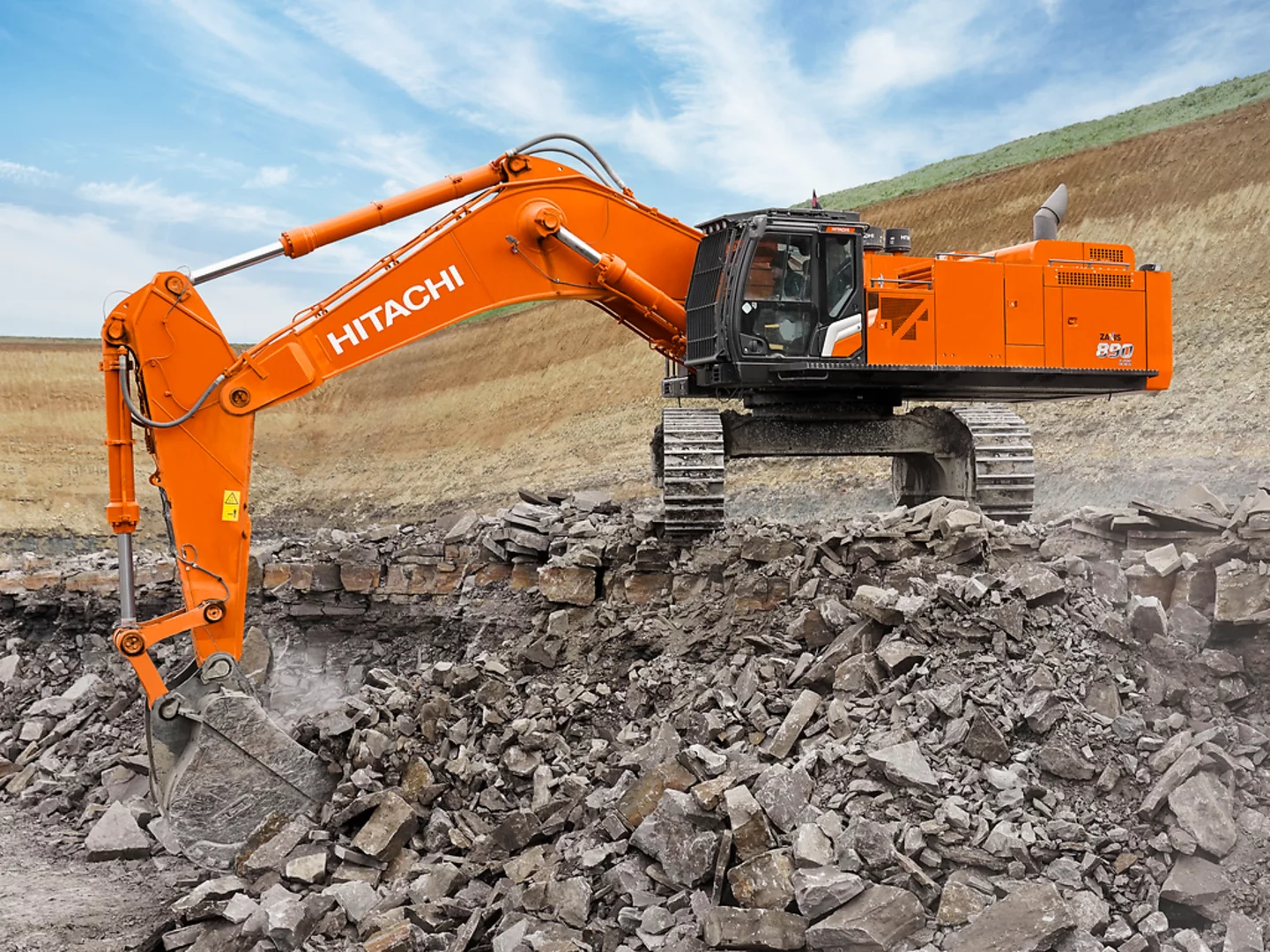 Der Hitachi ZX890-7 Großbagger