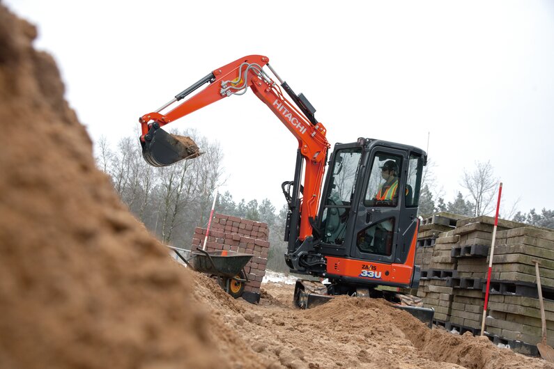 Der Hitachi ZX33U-6 Minibagger