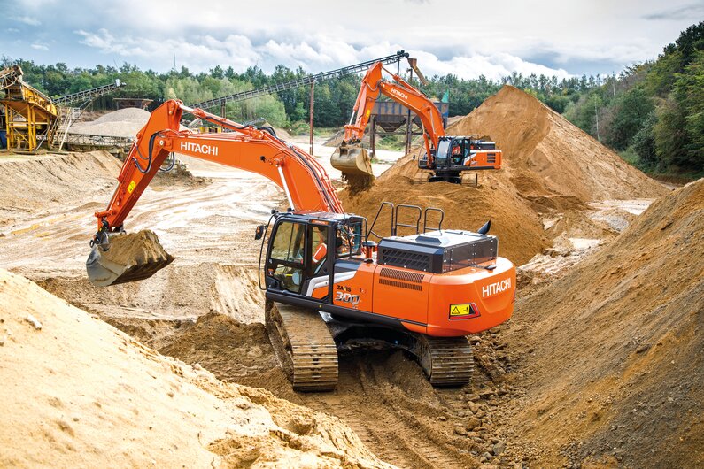 Der Hitachi ZX300-7 Raupenbagger