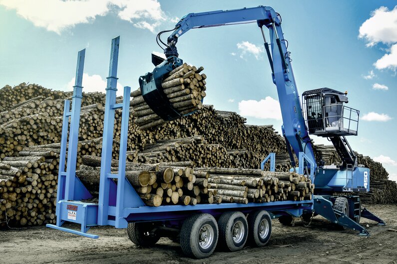 Fuchs MHL450F - Die Holzumschlagmaschine mit Anhängerbetrieb